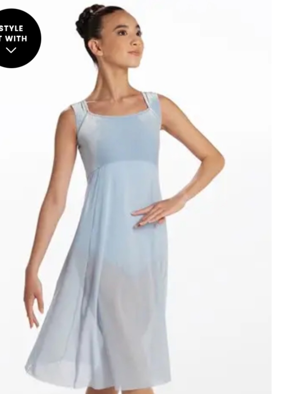 Weissman Le Onde Powder Blue Dance Costume Child Medium